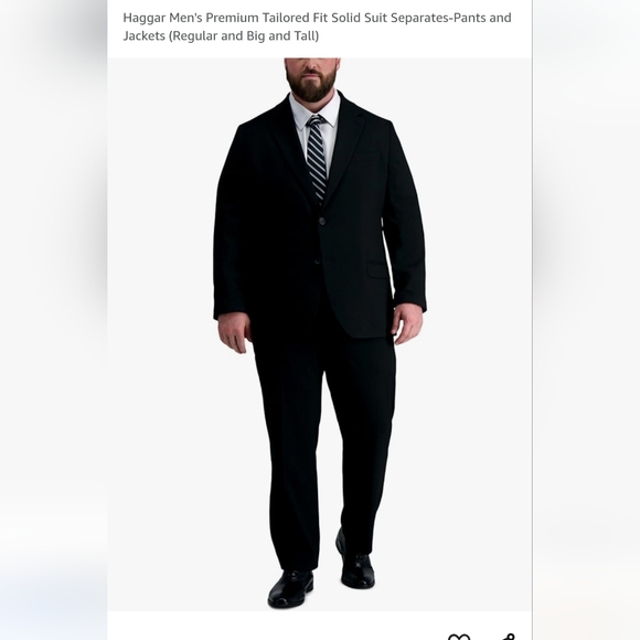 54R Haggar Men's Premium Tailored Fit Solid Suit Separates Jacket NWT - Picture 10 of 13